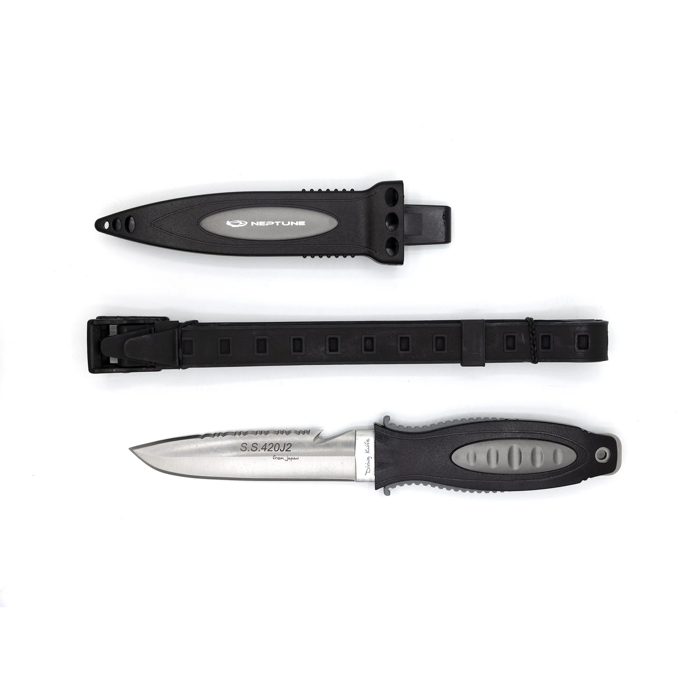 Neptune Apache Large Knife with Grip Release & Leg Straps