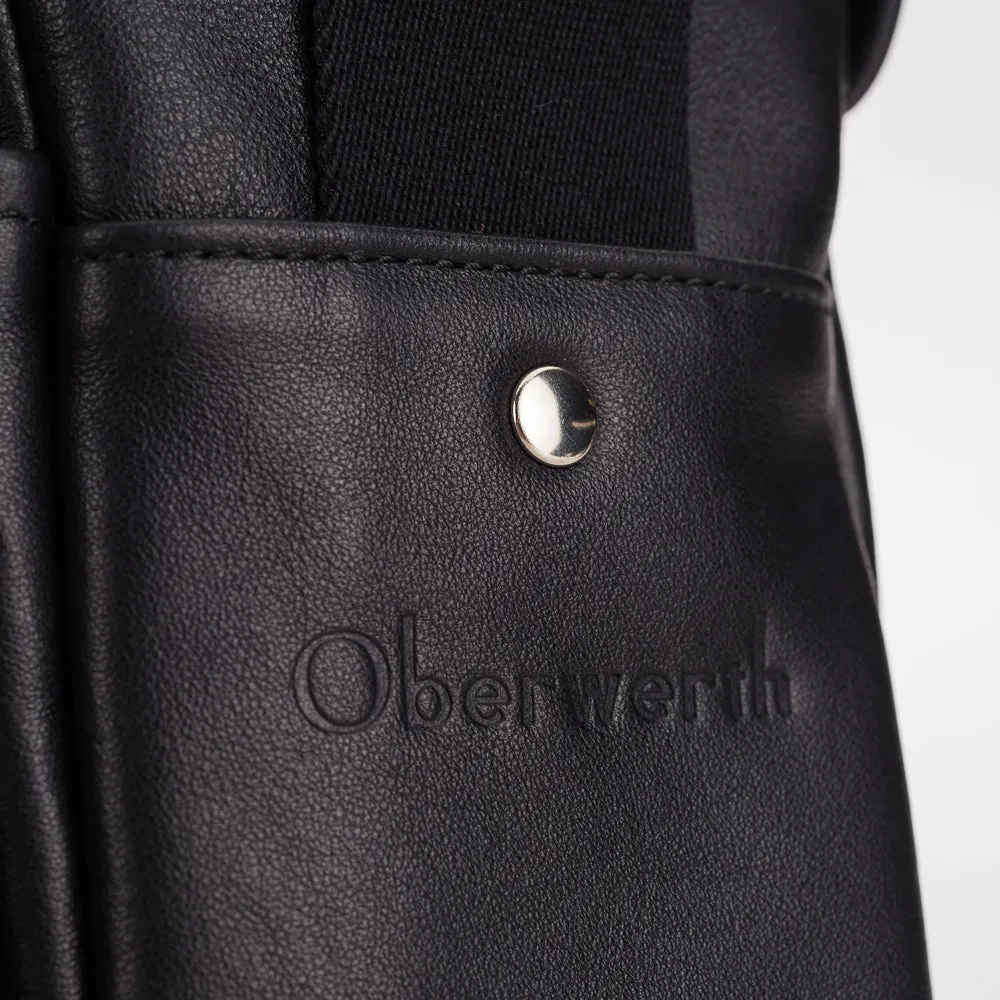 Oberwerth Boulevard Compact - Leather Camera Bag, Black with Red Lining