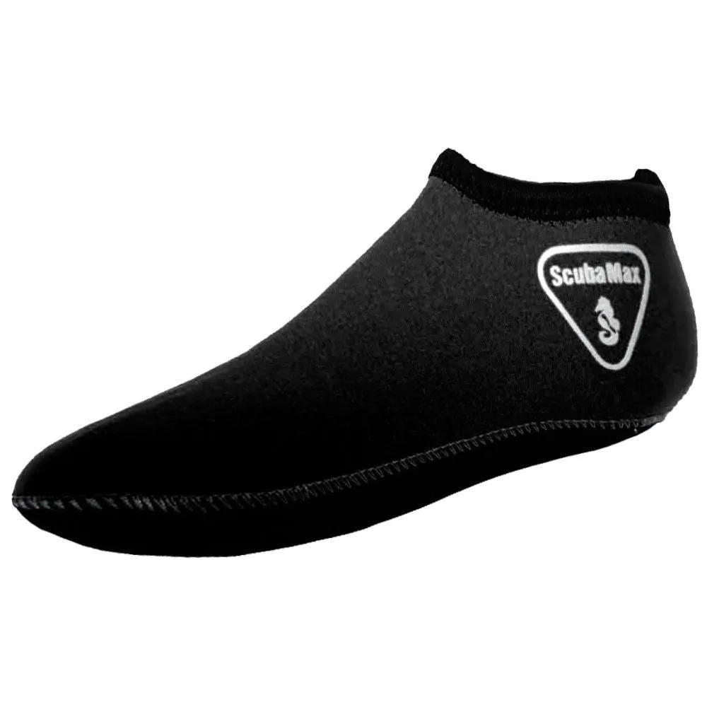 Open Box 3mm Scuba Diving Low Cut Neoprene Sock (SM/BK)