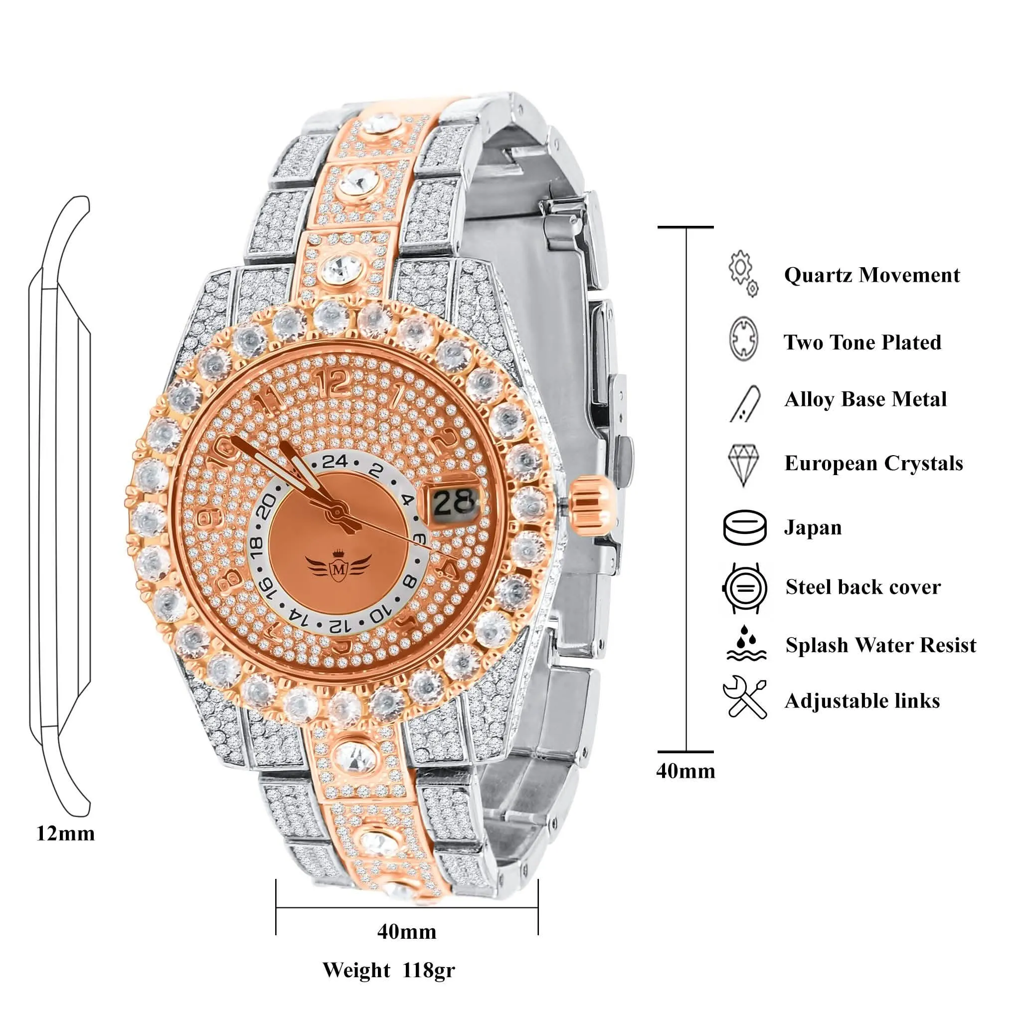 Opulent Bling Hip Hop Watch I 5630018