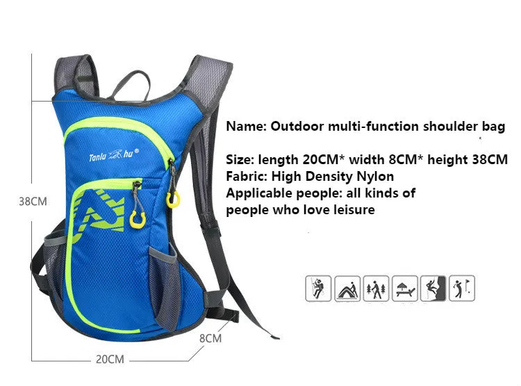 Outdoor Multi-function Waterproof Nylon Mountaineering Bicycle Backpack