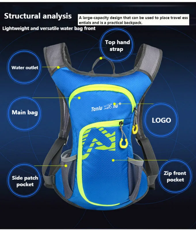 Outdoor Multi-function Waterproof Nylon Mountaineering Bicycle Backpack