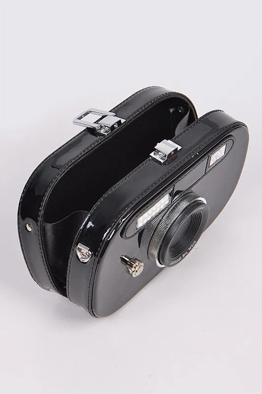 Oval Iconic Camera Swing Clutch Bag *Online Only*