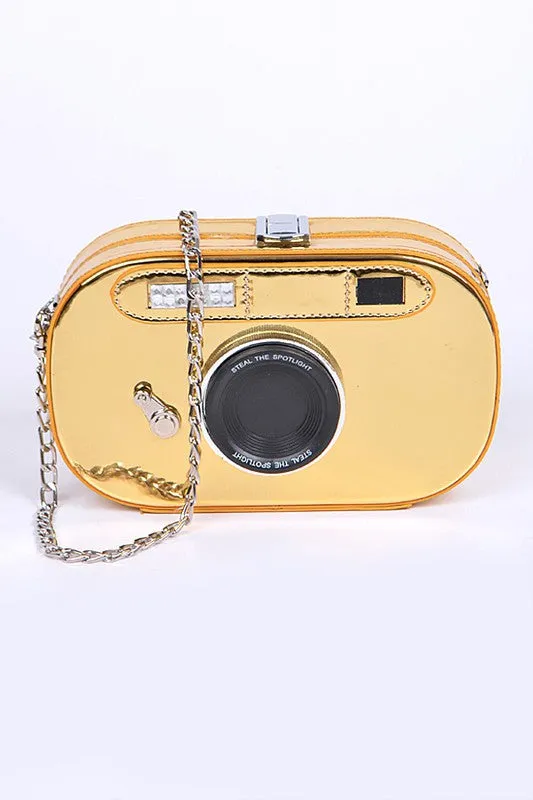 Oval Iconic Camera Swing Clutch Bag *Online Only*