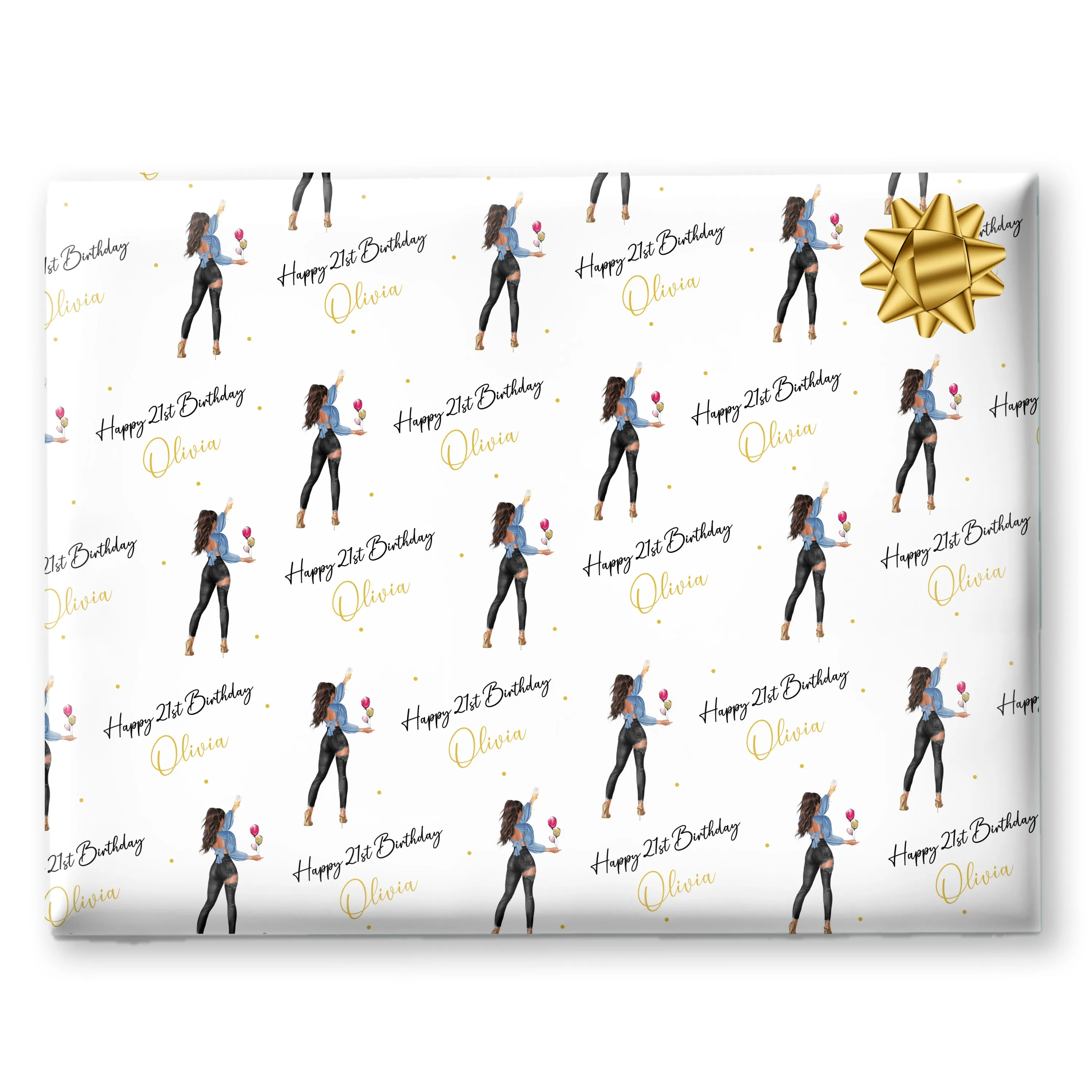 Personalised Birthday Card Money Gift Wallet Voucher Girl Black Jeans