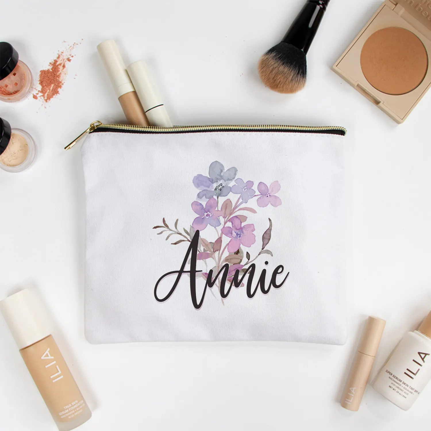 Personalized Bridesmaid Makeup Bag