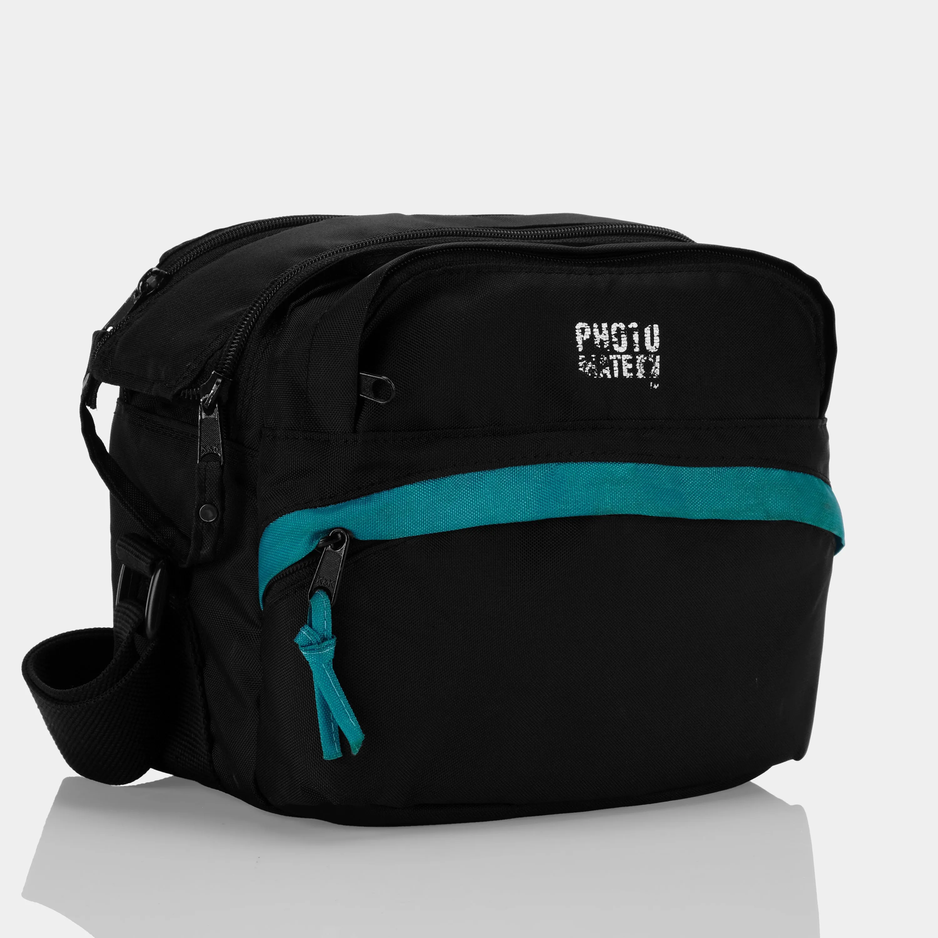 Photo Mate Black and Blue Camera Bag