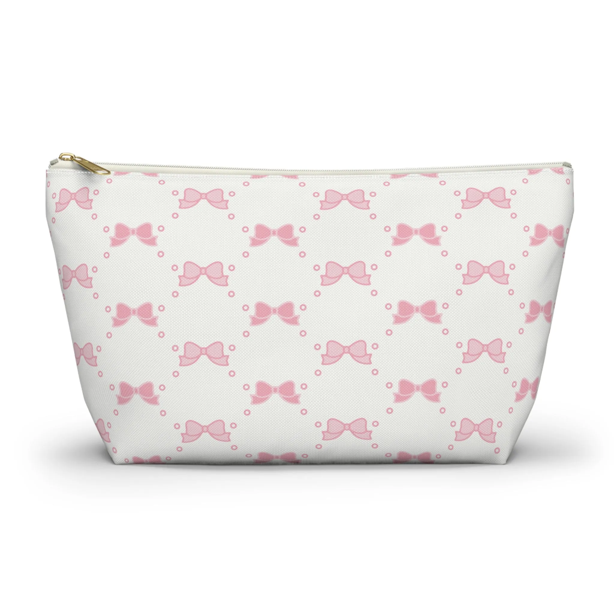 Pink Bow Makeup Bag - Graduation Gift, Bed Party Gift, Acceptance Gift, College Gift, Bow Aesthetic, Pink Bow, Coquette Aesthetic, Coquette