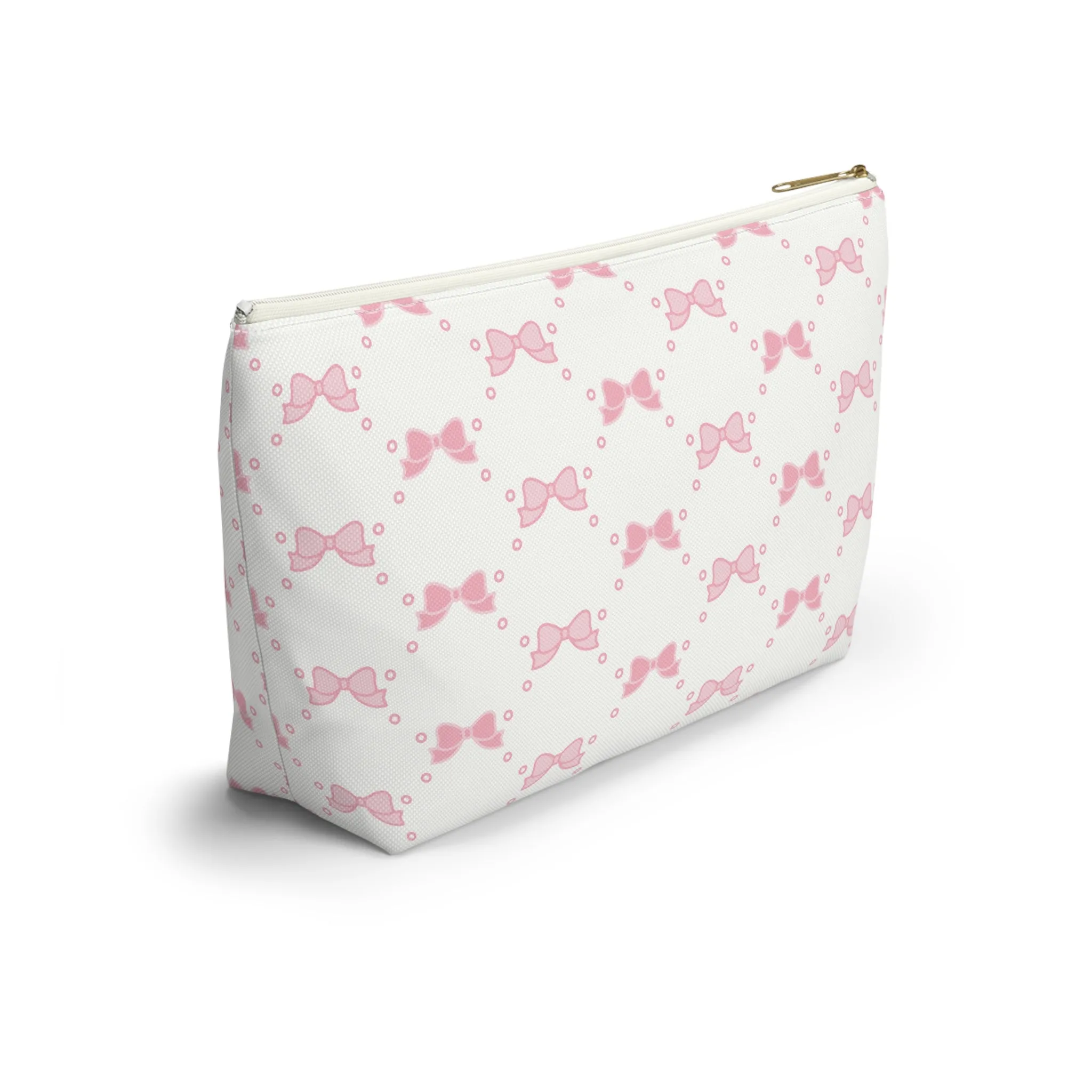 Pink Bow Makeup Bag - Graduation Gift, Bed Party Gift, Acceptance Gift, College Gift, Bow Aesthetic, Pink Bow, Coquette Aesthetic, Coquette