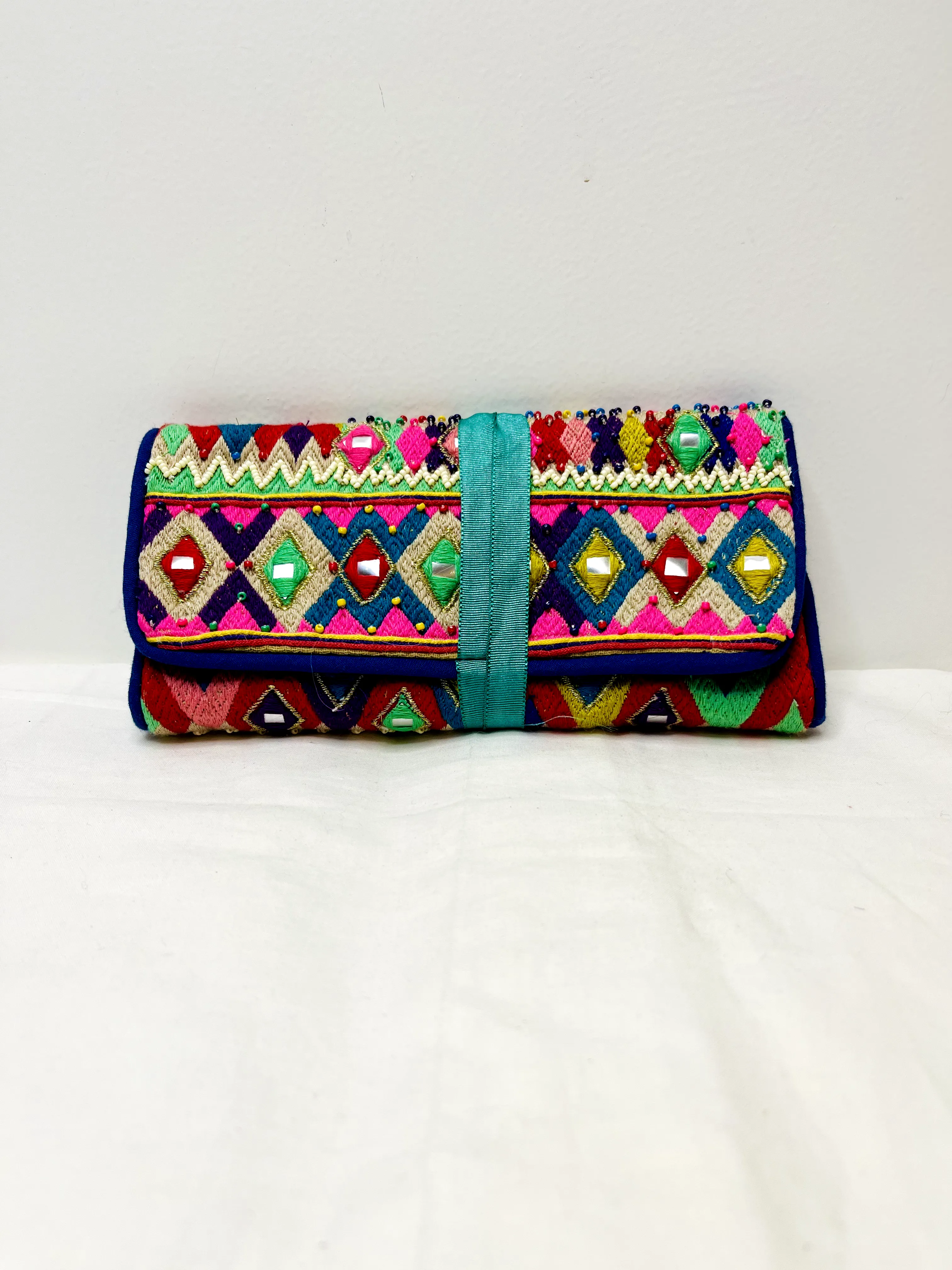 Pink Multicolor Makeup Bag