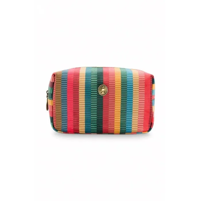 Pip Studio Velvet Jacquard Stripe Small Square Cosmetic Bag