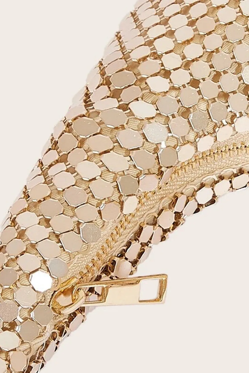 Polly Gold Chain Mail Bag