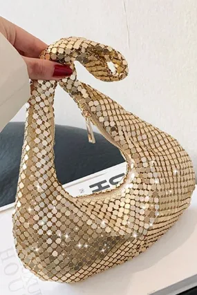 Polly Gold Chain Mail Bag