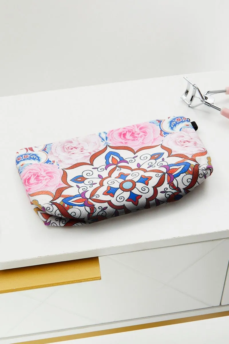 Print Baroque Rose Print Make-Up Bag