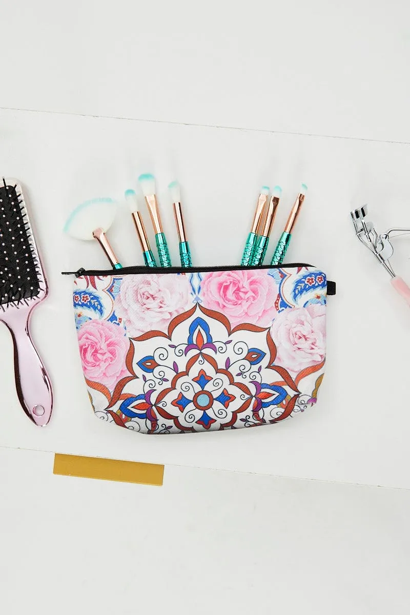 Print Baroque Rose Print Make-Up Bag