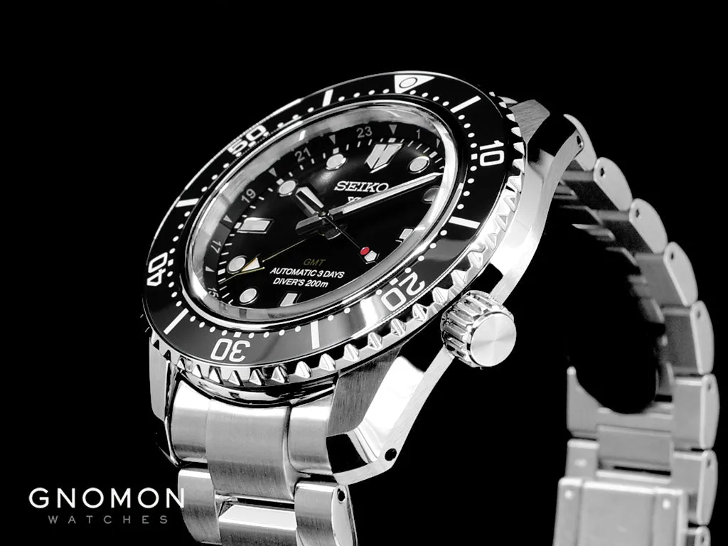 Prospex 200M Automatic Diver Scuba GMT Black Ref. SBEJ011