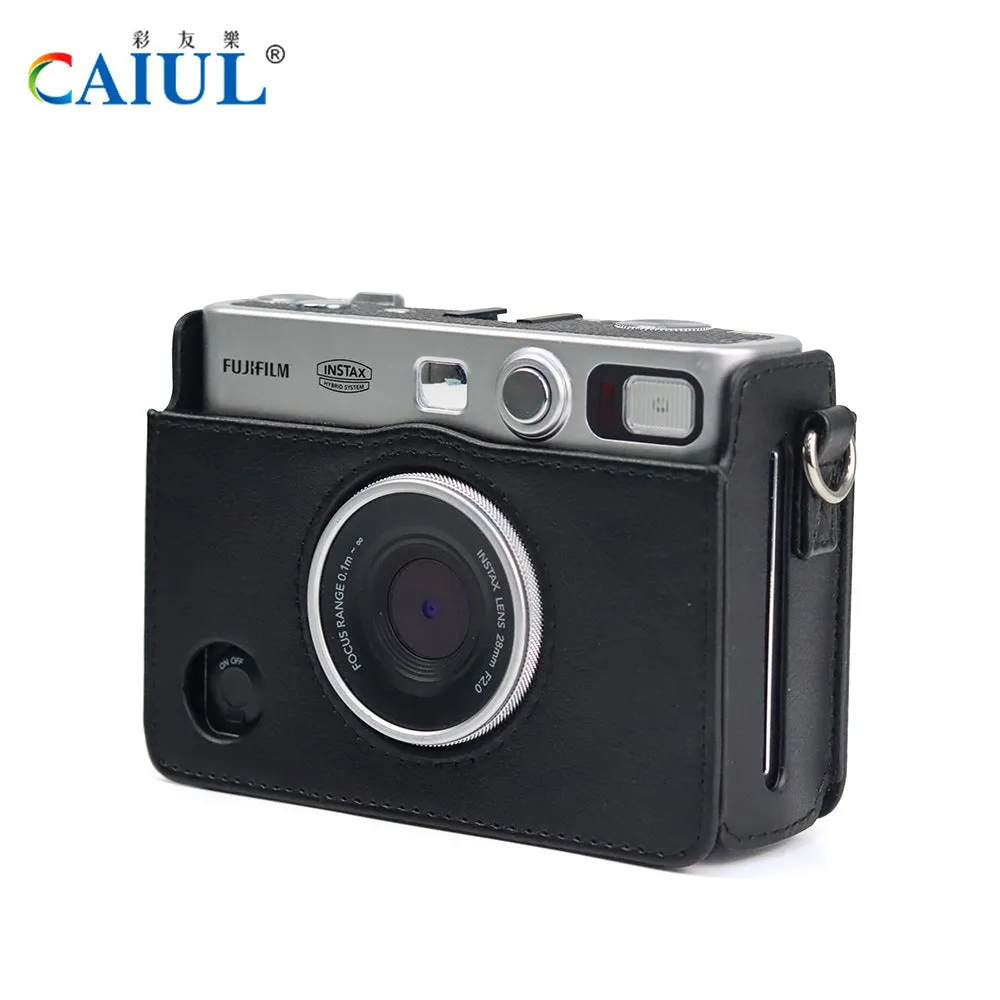 PU Leather Vintage Camera Bag Polaroid Mini Evo Vintage Camera Bag Digital Photography Leather Case