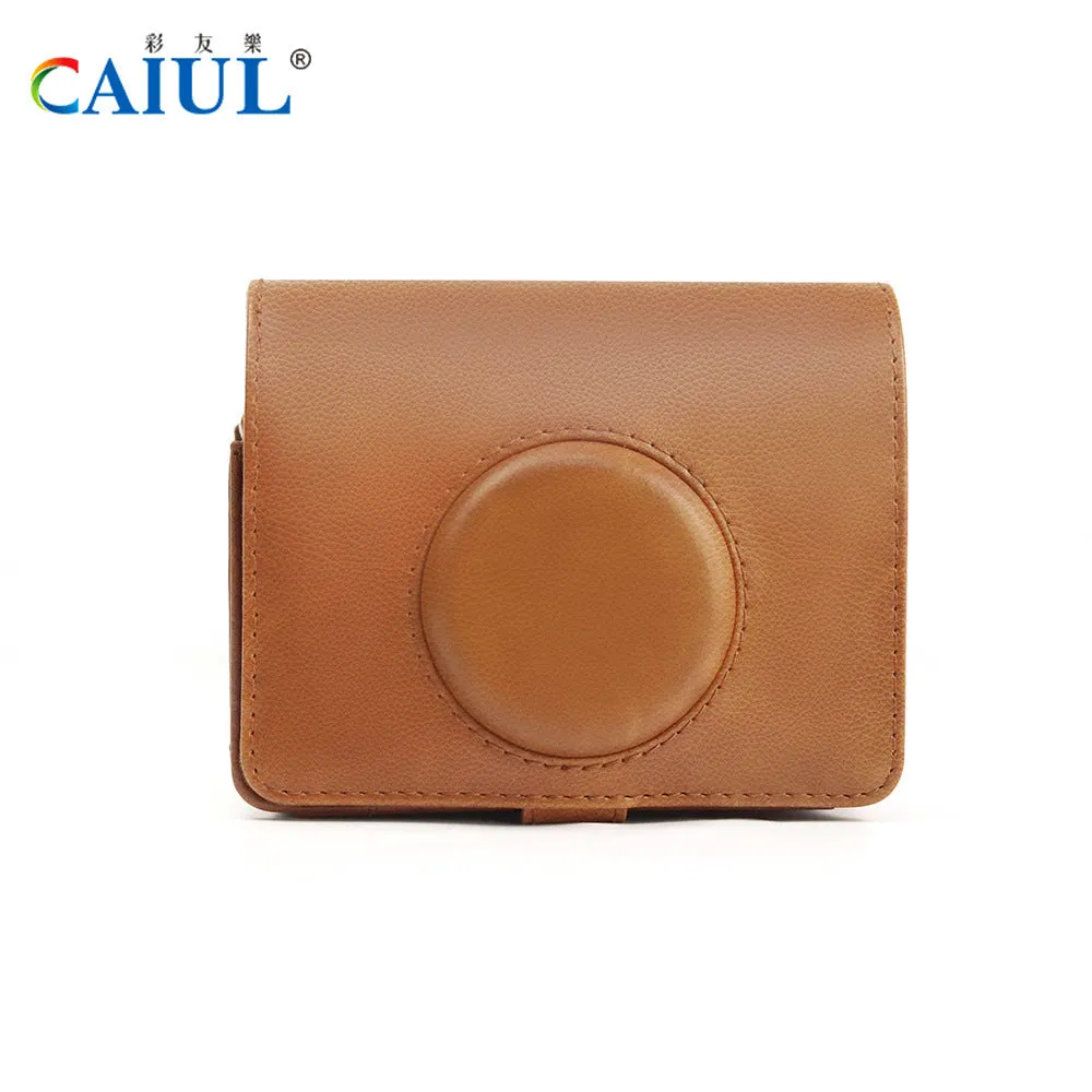 PU Leather Vintage Camera Bag Polaroid Mini Evo Vintage Camera Bag Digital Photography Leather Case