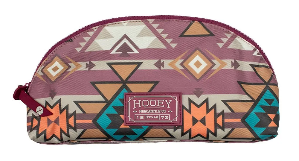 "The Makeup Bag," Maroon Aztec