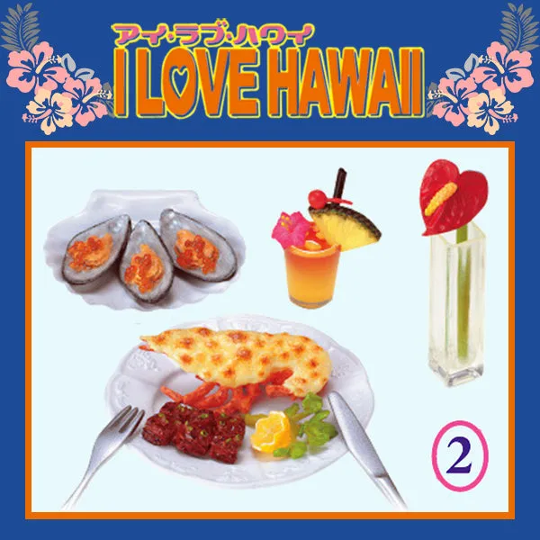 Rare 2006 Re-Ment I Love Hawaii Full Set of 9 pcs <Free Shipping>