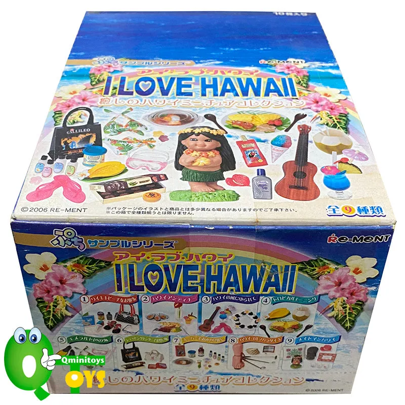 Rare 2006 Re-Ment I Love Hawaii Full Set of 9 pcs <Free Shipping>