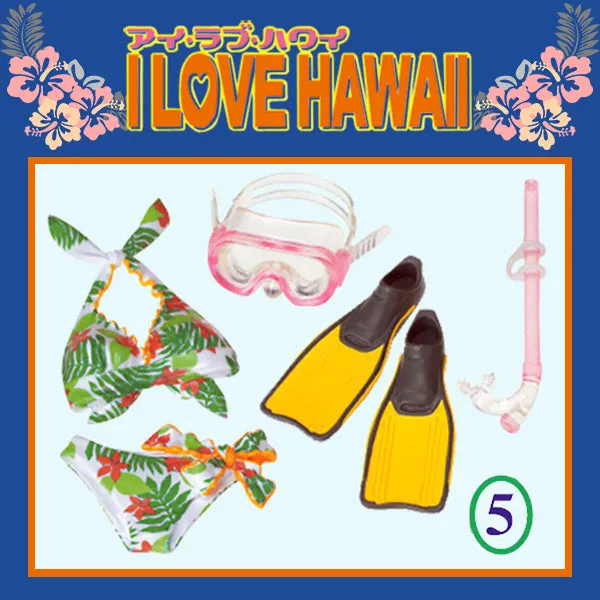 Rare 2006 Re-Ment I Love Hawaii Full Set of 9 pcs <Free Shipping>