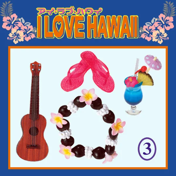 Rare 2006 Re-Ment I Love Hawaii Full Set of 9 pcs <Free Shipping>