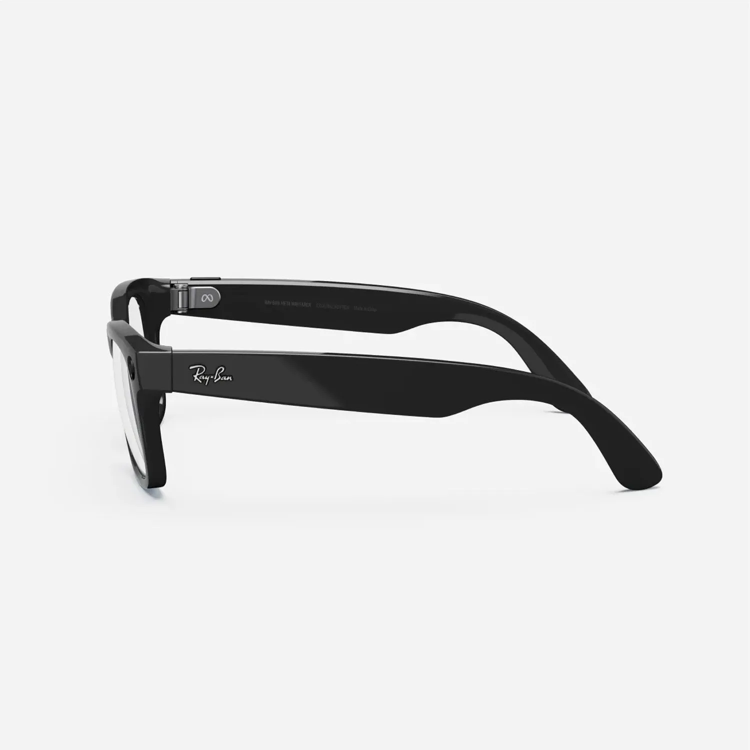 RayBan | Meta Wayfarer Smart Glasses - Shiny Black / Clear