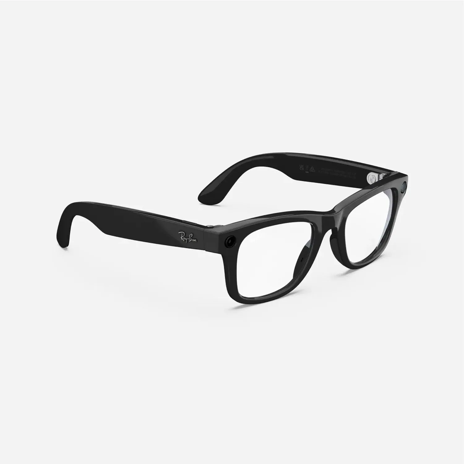 RayBan | Meta Wayfarer Smart Glasses - Shiny Black / Clear