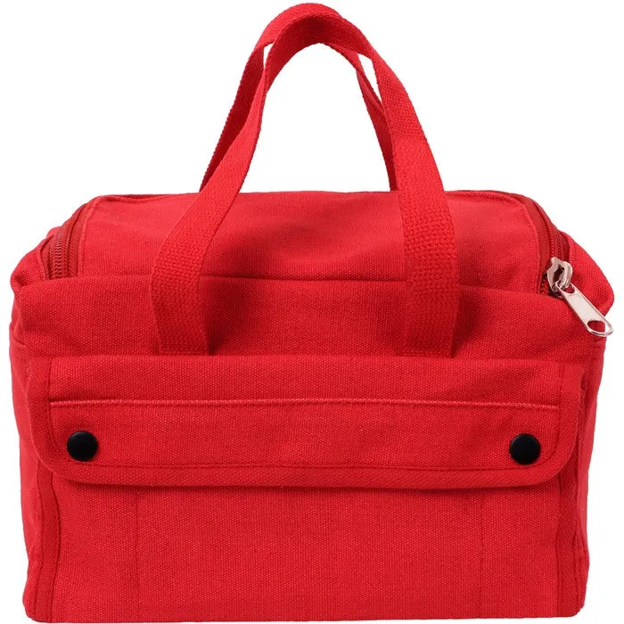 Red - Mechanics Tool Bag with U Shaped Zipper