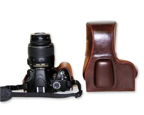 Retro Nikon D7200 Camera Leather Case