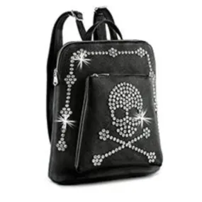 Rhinestone Skull Backpack