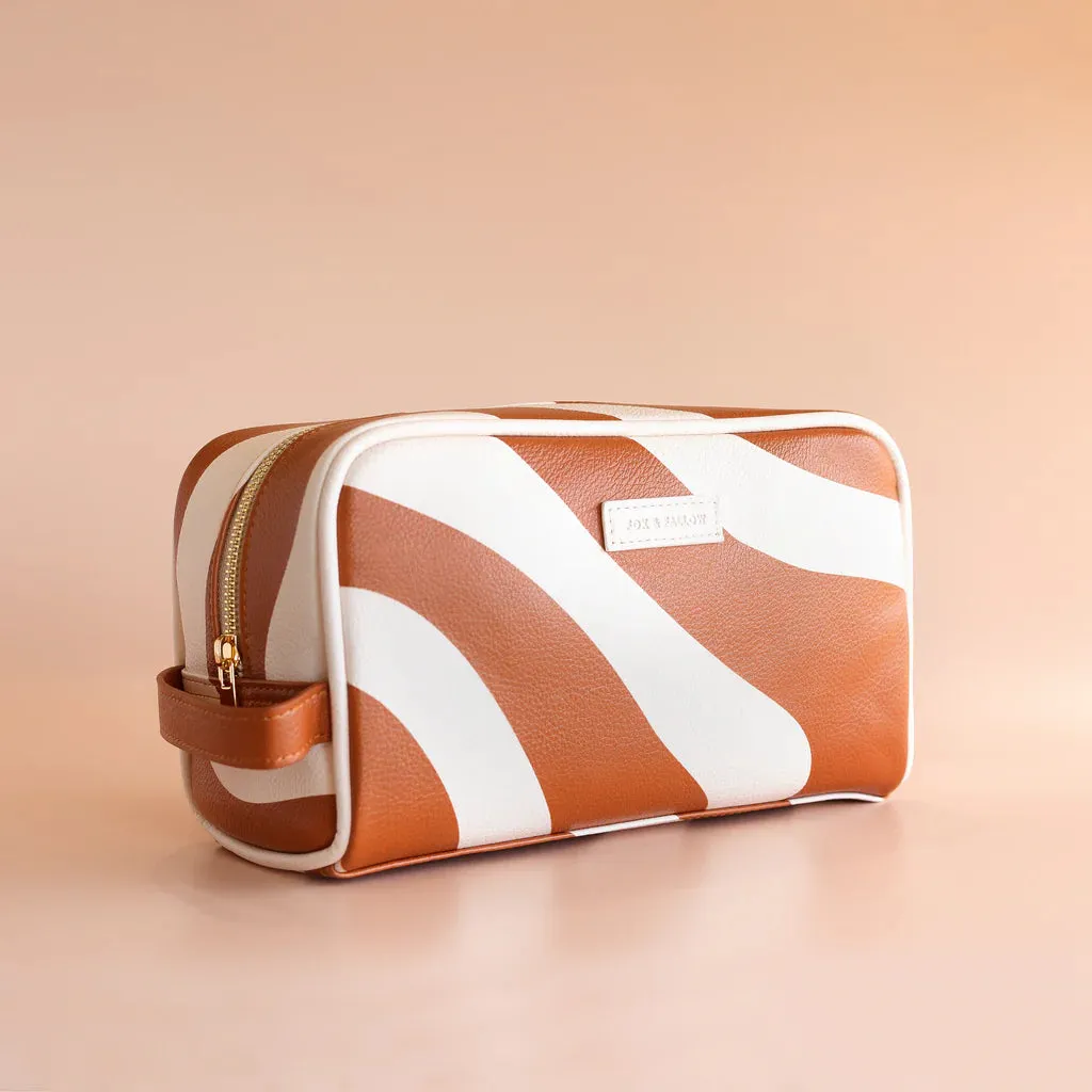 Rust Swirl Cosmetic Bags