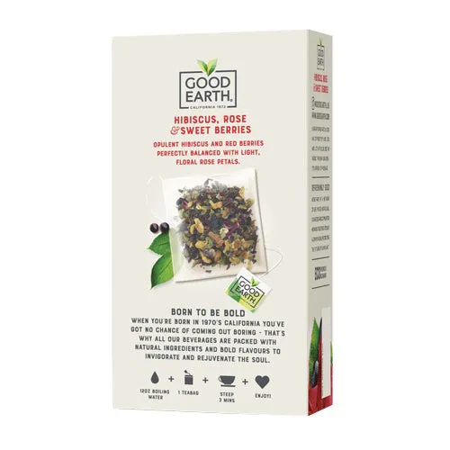 Sensorials Sweet Berries & Rose 15 Bags By Good Earth Teas