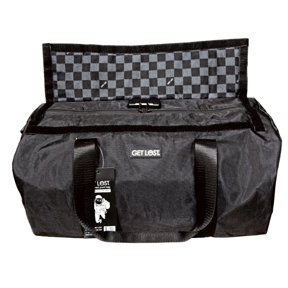 Smell-Proof Premium Duffle Bag by GET LOST - Black