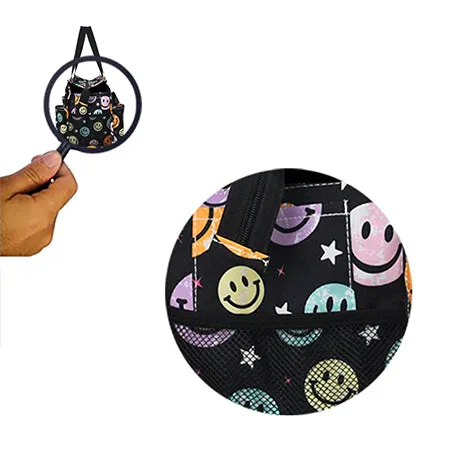 Smiley Faces NGIL Zippered Lined Caddy Organizer Tote Bag