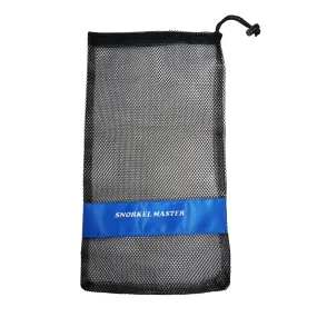 Snorkel Master Snorkeling Drawstring Mesh Bag w/ Blue Bar- 19" x 11.5"