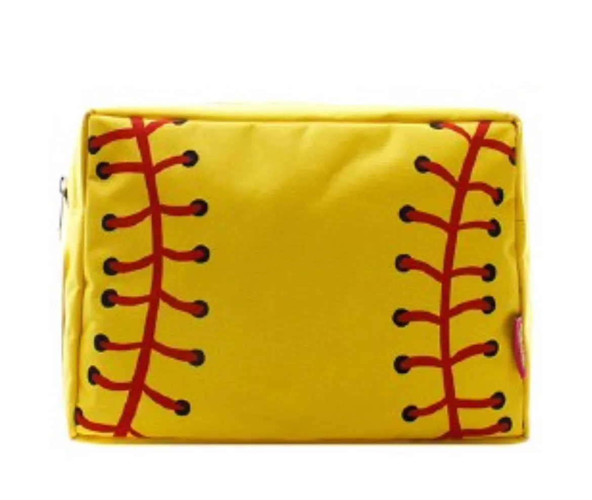 Softball Cosmetic Bag