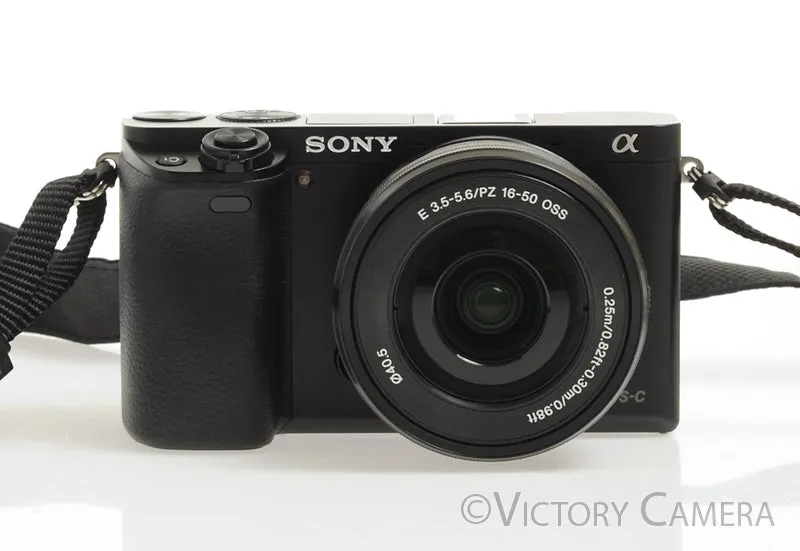 Sony a6000 24.3MP Black Mirrorless Camera Body w/ 16-50mm Lens [EX ]