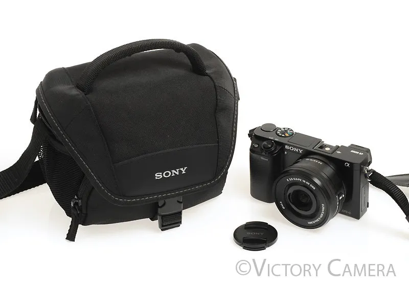 Sony a6000 24.3MP Black Mirrorless Camera Body w/ 16-50mm Lens [EX ]