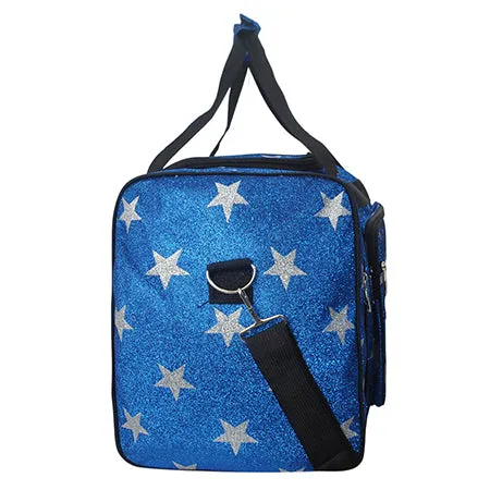 !SPECIAL SALE! Royal Blue Glitter Super Star NGIL Canvas 23" Duffle Bag