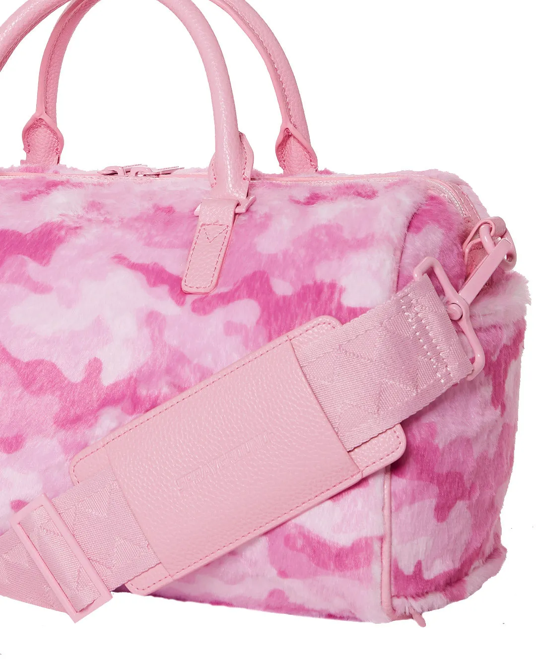 Sprayground Furrrocious In Pink Mini Duffle