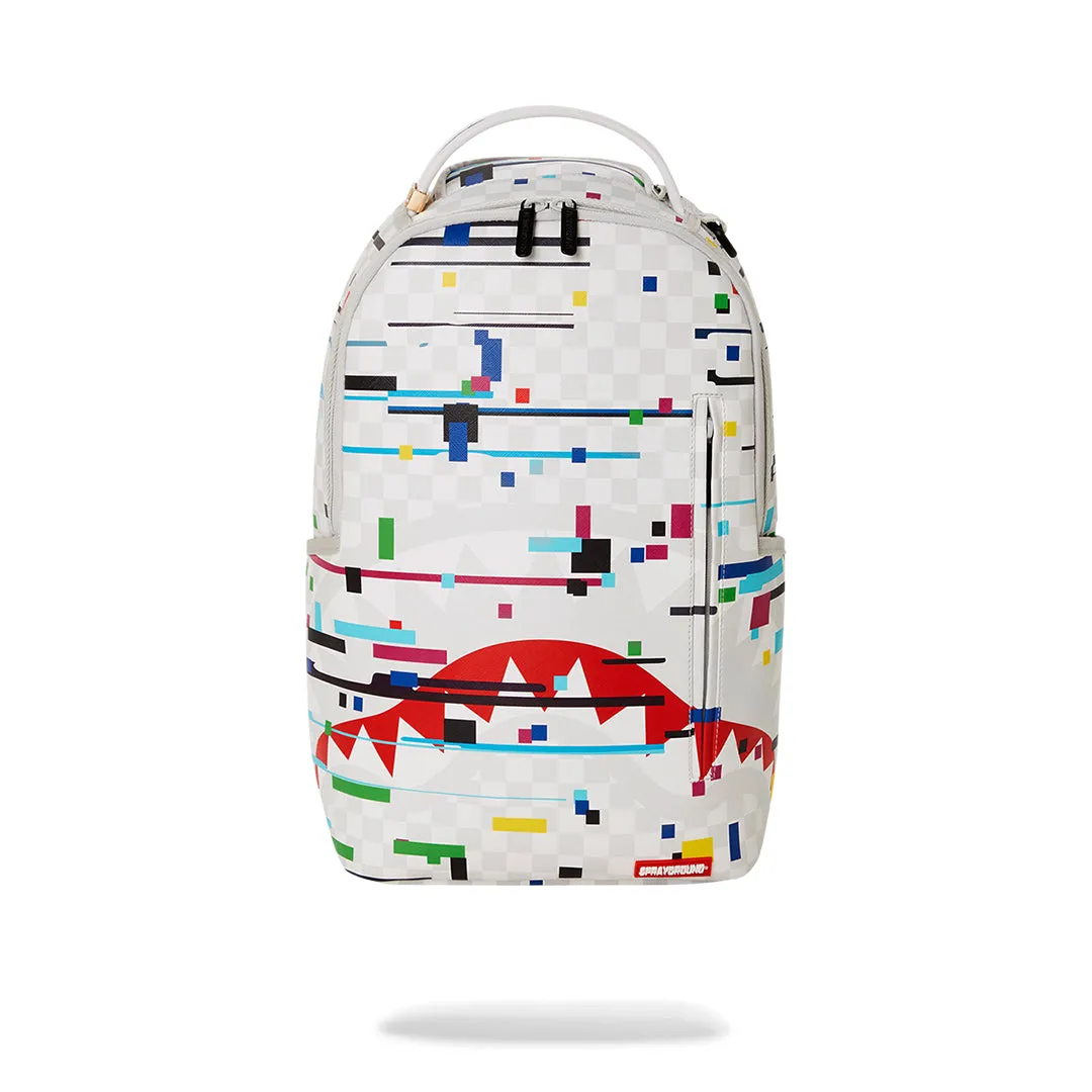 Sprayground Sharks in Paris Glitch Rider Backpack