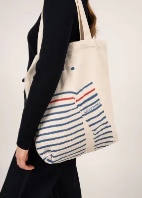 STRIPED TOTE BAG