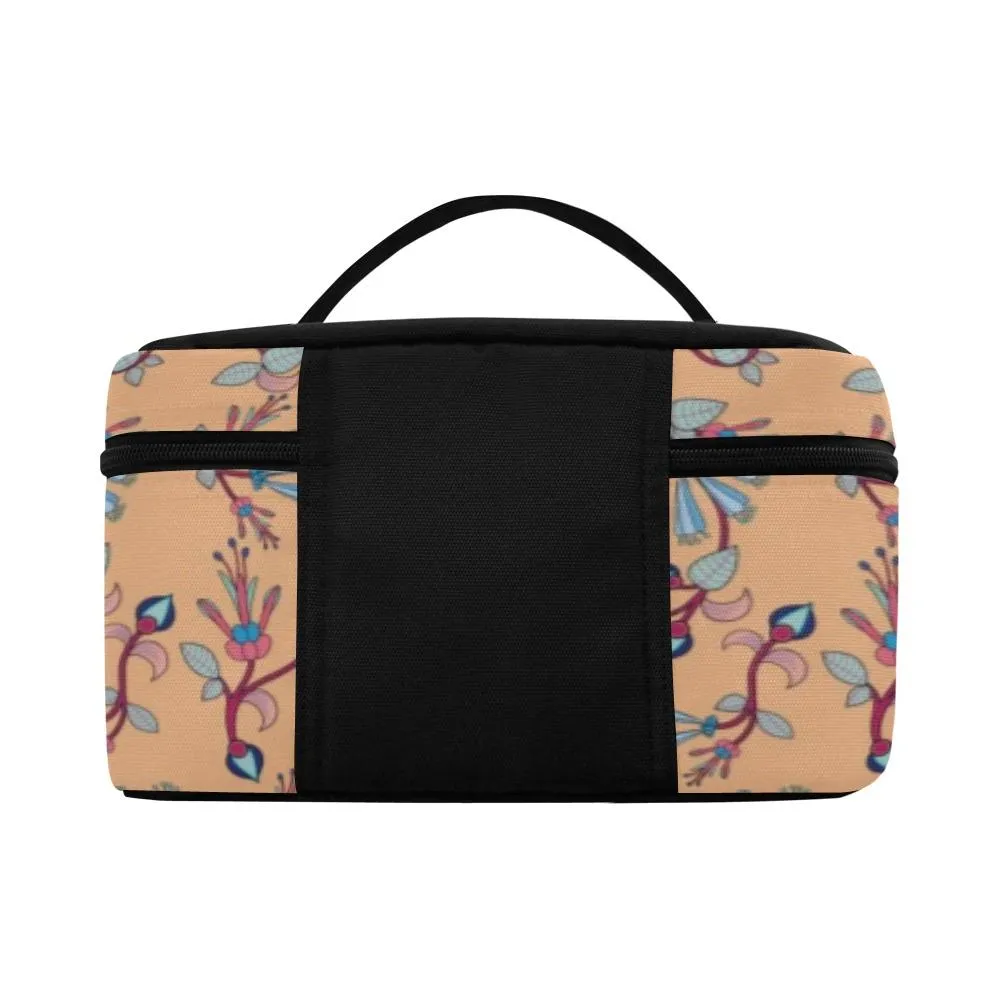 Swift Floral Peache Cosmetic Bag/Large