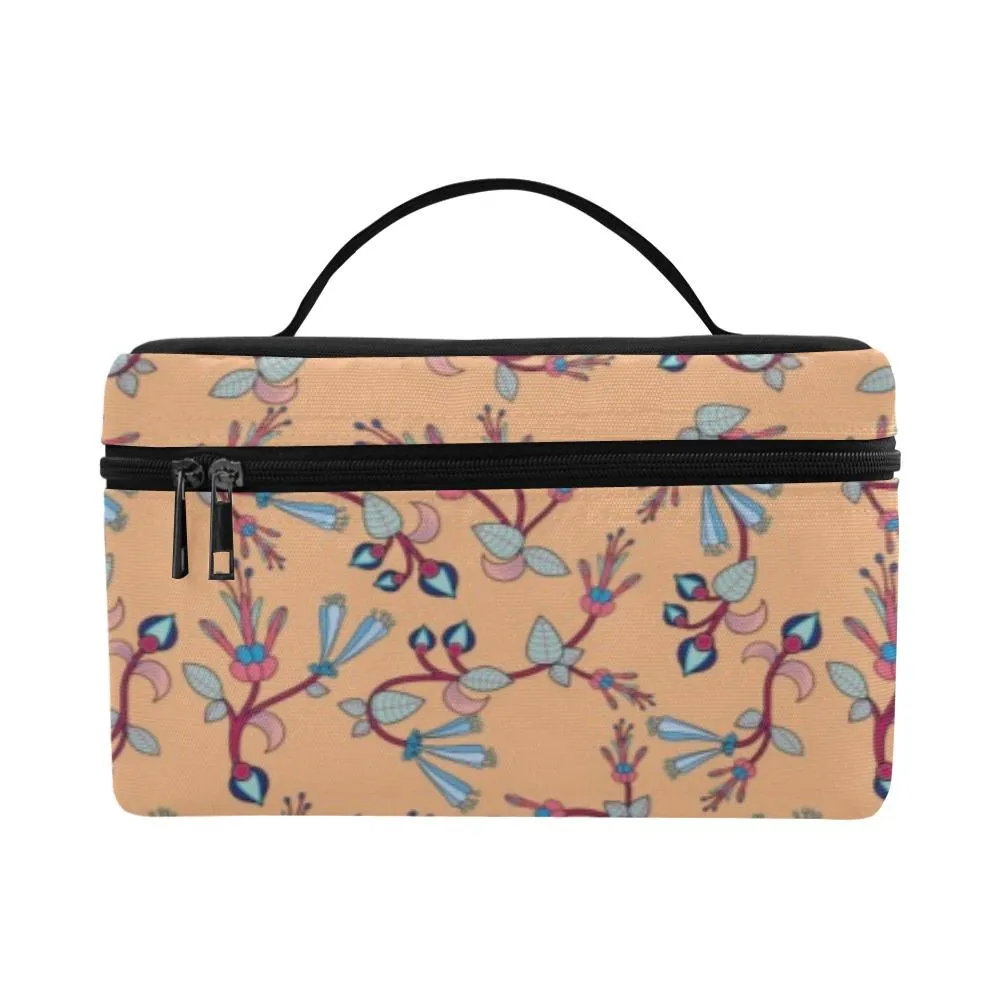 Swift Floral Peache Cosmetic Bag/Large