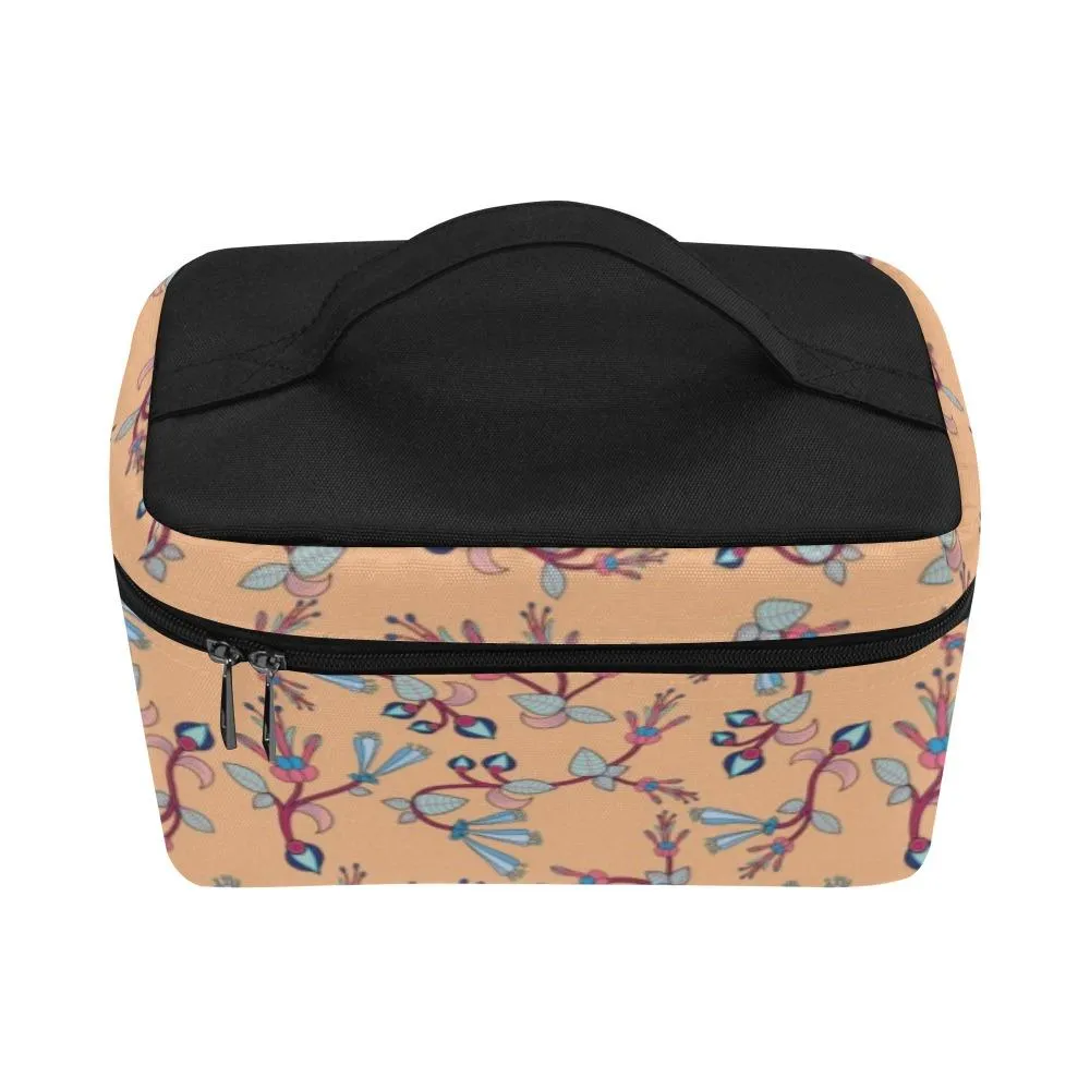 Swift Floral Peache Cosmetic Bag/Large