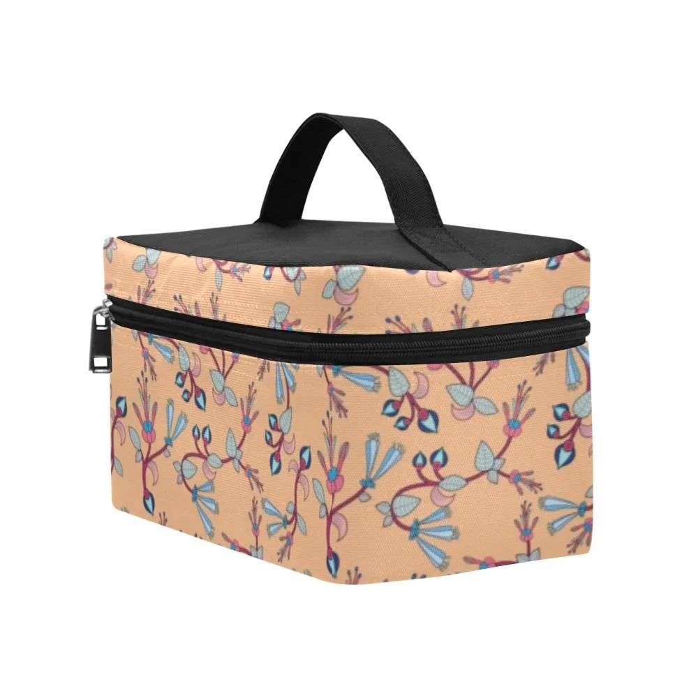 Swift Floral Peache Cosmetic Bag/Large