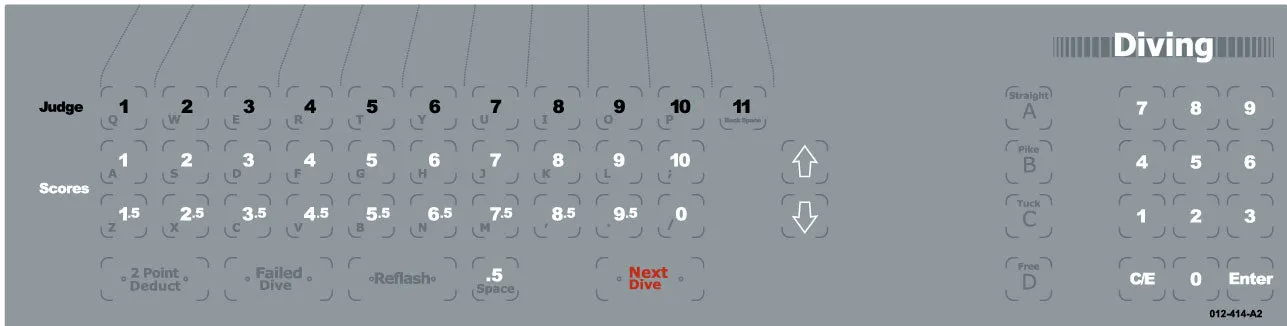 System 6 Diving Keyboard Insert