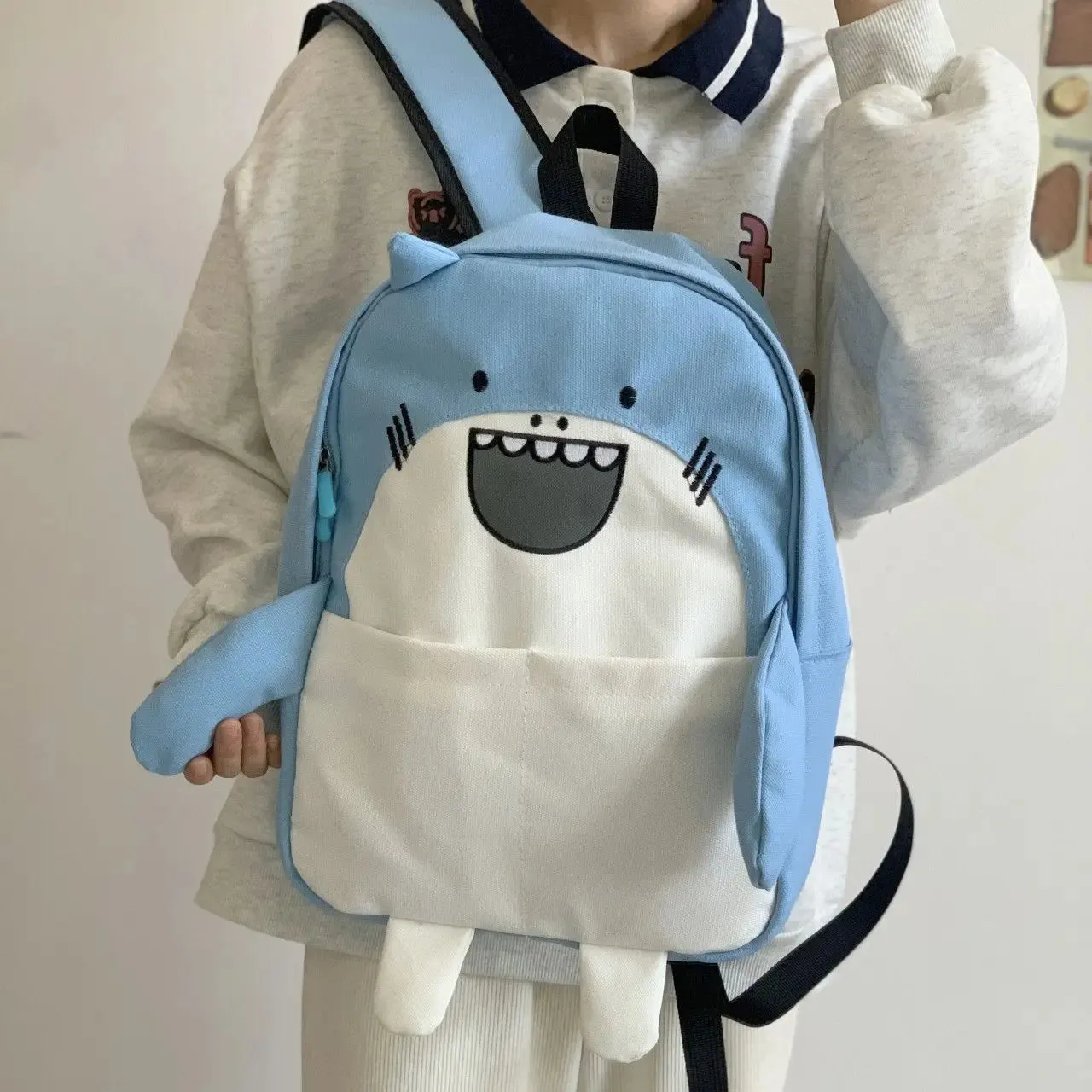 TAVIMART  -  Korean Y2k Aesthetic Cartoon Animal Cute Backpack All Match Teenager Student School Bag Outdoor Travel Hiking Camping Knapsack